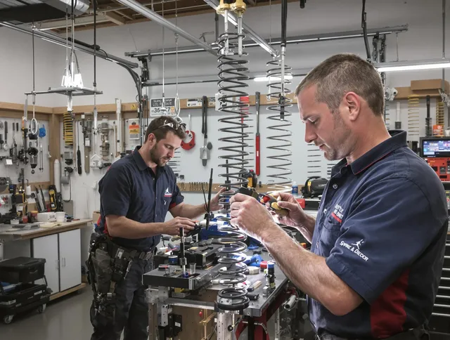 Garage door spring repair service by Pompano Beach Garage Door Repair in Pompano Beach